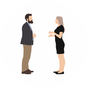 People Talking Gesturing 